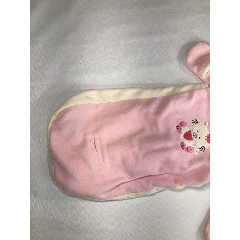 Okie Dokie 2 Piece Kitty  Baby Girls Coverall Set Size 9 Months